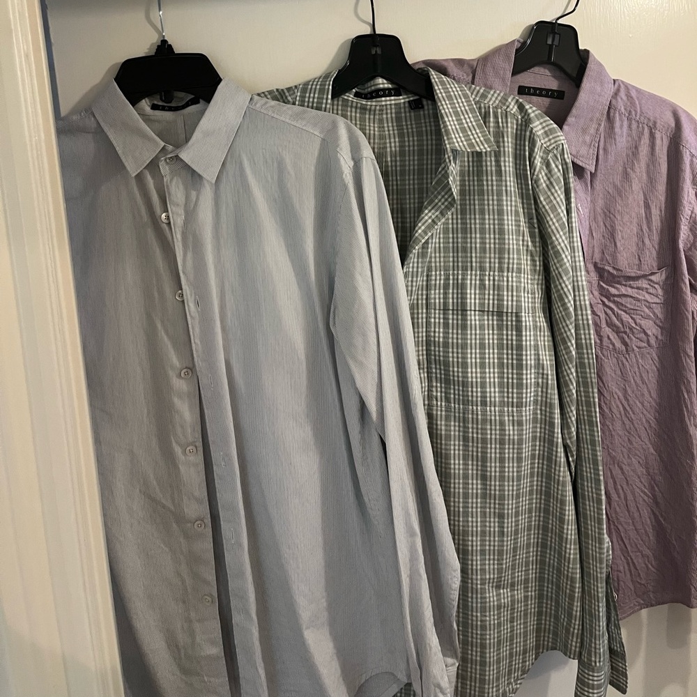 Bundle - Like new Theory shirts (sold together)